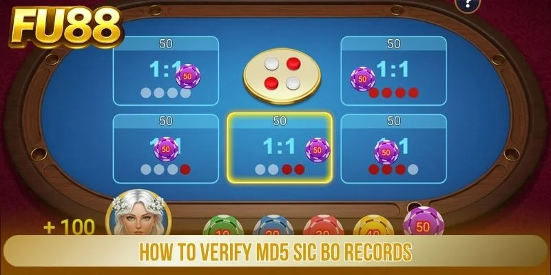 How to verify MD5 Sic Bo records
