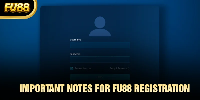 Important notes for FU88 Registration
